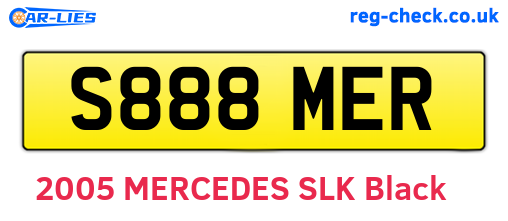 S888MER are the vehicle registration plates.