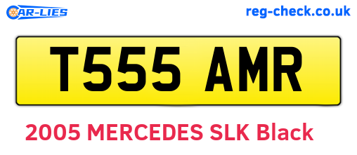 T555AMR are the vehicle registration plates.