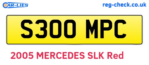S300MPC are the vehicle registration plates.