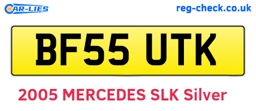 BF55UTK are the vehicle registration plates.