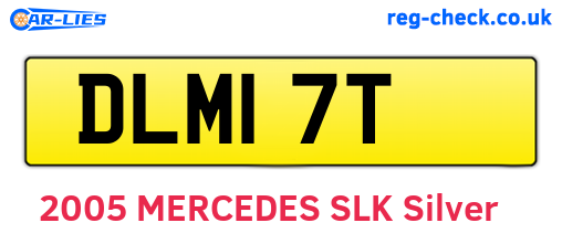 DLM17T are the vehicle registration plates.