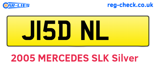 J15DNL are the vehicle registration plates.