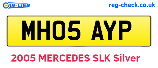 MH05AYP are the vehicle registration plates.
