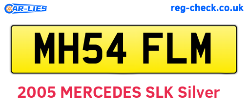 MH54FLM are the vehicle registration plates.