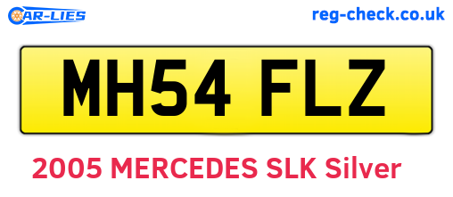 MH54FLZ are the vehicle registration plates.