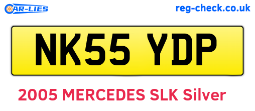 NK55YDP are the vehicle registration plates.