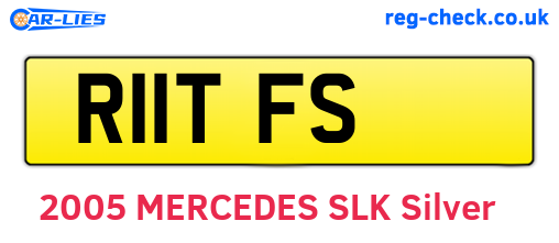 R11TFS are the vehicle registration plates.
