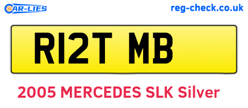 R12TMB are the vehicle registration plates.