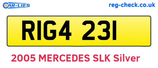 RIG4231 are the vehicle registration plates.
