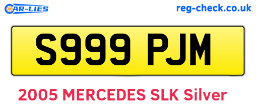 S999PJM are the vehicle registration plates.
