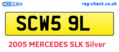SCW59L are the vehicle registration plates.