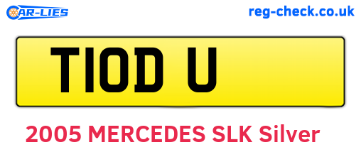 T1ODU are the vehicle registration plates.