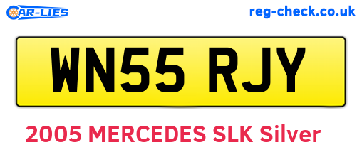 WN55RJY are the vehicle registration plates.