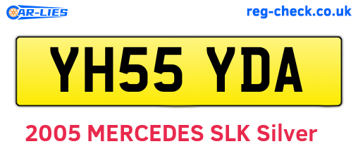 YH55YDA are the vehicle registration plates.