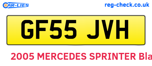GF55JVH are the vehicle registration plates.