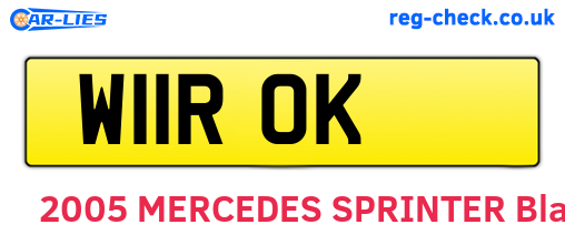 W11ROK are the vehicle registration plates.