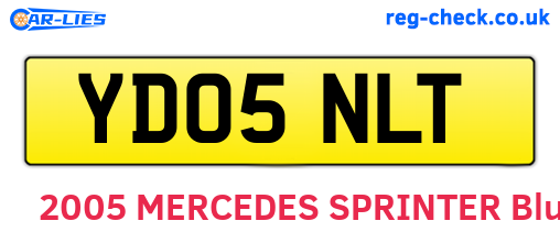 YD05NLT are the vehicle registration plates.