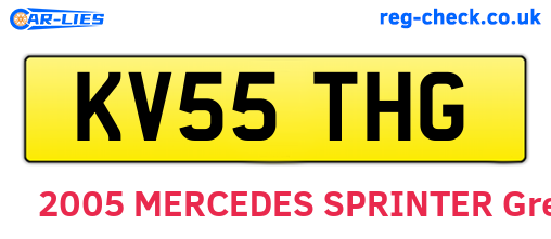 KV55THG are the vehicle registration plates.