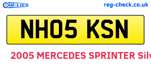 NH05KSN are the vehicle registration plates.