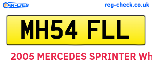 MH54FLL are the vehicle registration plates.