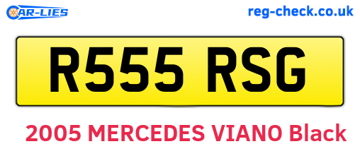 R555RSG are the vehicle registration plates.