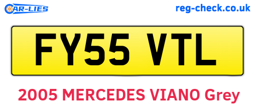 FY55VTL are the vehicle registration plates.