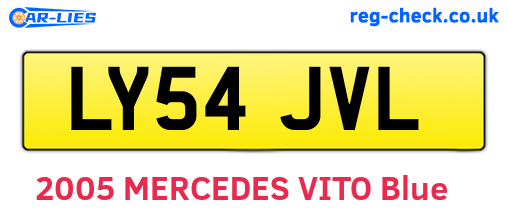 LY54JVL are the vehicle registration plates.