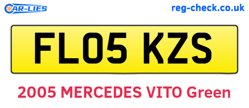 FL05KZS are the vehicle registration plates.