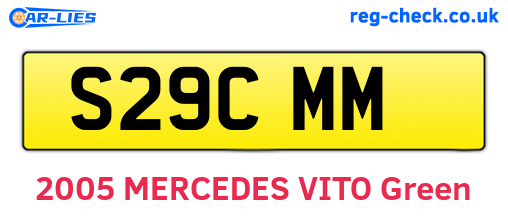 S29CMM are the vehicle registration plates.