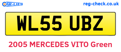 WL55UBZ are the vehicle registration plates.