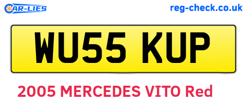 WU55KUP are the vehicle registration plates.