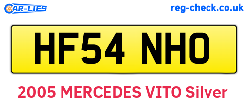 HF54NHO are the vehicle registration plates.