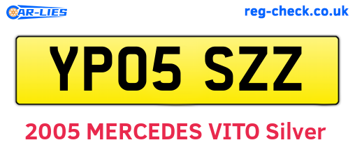 YP05SZZ are the vehicle registration plates.