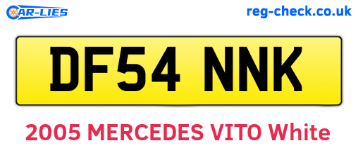 DF54NNK are the vehicle registration plates.