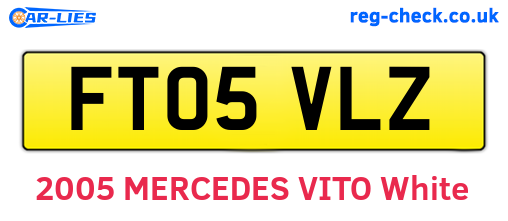 FT05VLZ are the vehicle registration plates.