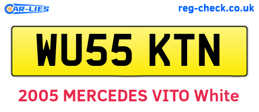 WU55KTN are the vehicle registration plates.