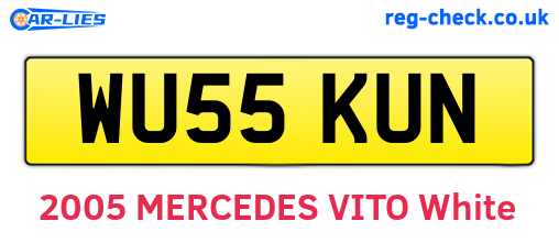 WU55KUN are the vehicle registration plates.