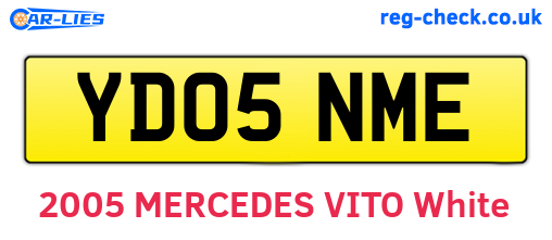 YD05NME are the vehicle registration plates.