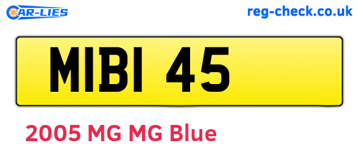 MIB145 are the vehicle registration plates.