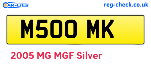 M50OMK are the vehicle registration plates.