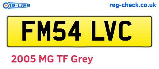 FM54LVC are the vehicle registration plates.