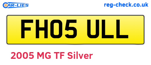 FH05ULL are the vehicle registration plates.