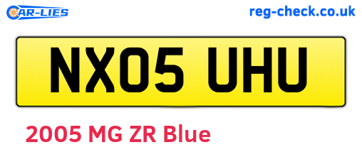 NX05UHU are the vehicle registration plates.