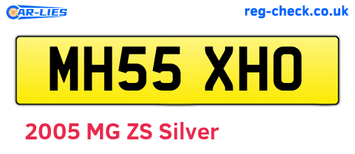 MH55XHO are the vehicle registration plates.