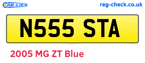 N555STA are the vehicle registration plates.