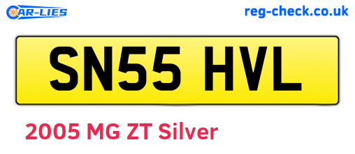 SN55HVL are the vehicle registration plates.