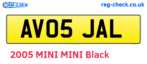 AV05JAL are the vehicle registration plates.