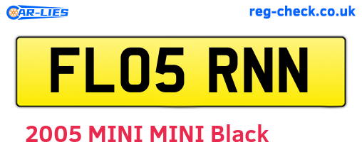 FL05RNN are the vehicle registration plates.