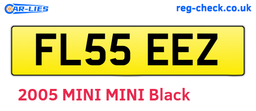 FL55EEZ are the vehicle registration plates.