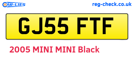 GJ55FTF are the vehicle registration plates.